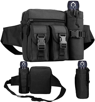 Militair Nut Waterdicht Bum Bag Canvas Waist Pouch met Flessenhouder