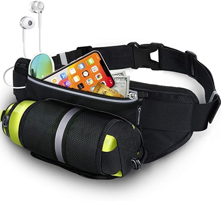 Riem van polyester de Waterdichte Bum Jogging Belt Bag Running met Flessenhouder