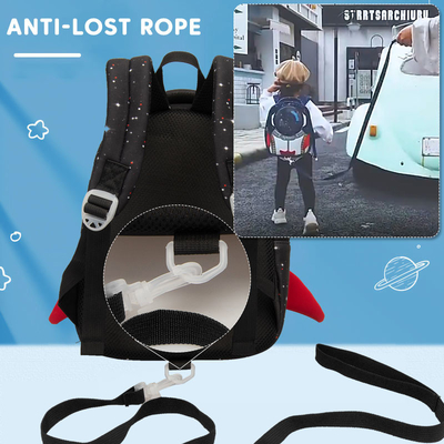 Waterdichte 3D Rocket Kids Backpack Anti Lost-de Astronautenschooltassen van Beeldverhaalmeisjes