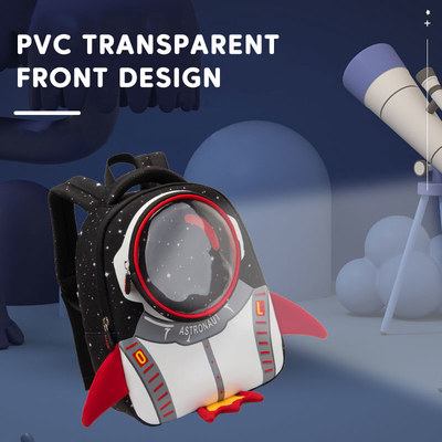 Waterdichte 3D Rocket Kids Backpack Anti Lost-de Astronautenschooltassen van Beeldverhaalmeisjes