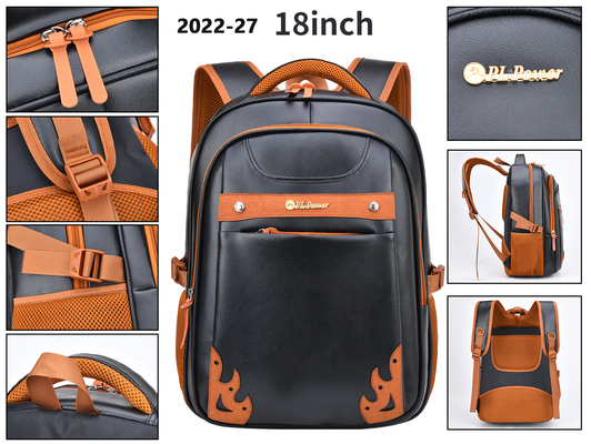 Het LeerStudent School Bag van Pu van 18 Duim Bedrijfs Toevallige Rugzakmensen