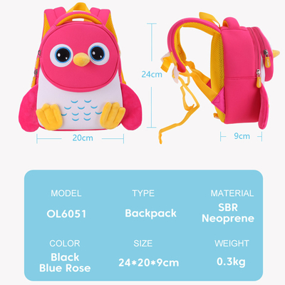 Van de de Rugzak 3D Baby van pinguïn Waterdichte Jonge geitjes van de Peuterkinderen de Schooltaskleuterschool