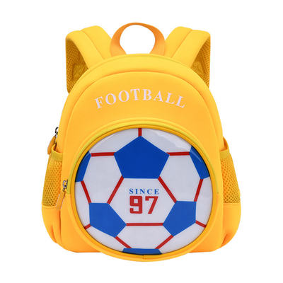 Blauwe 3D Voetbalrugzak/Leuke Beeldverhaalknapzak voor Jongens