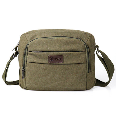 Van de Boodschappersbag casual portable van het gesp Stevige Uitstekende Canvas de Schouderzak