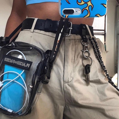 ODM van de Manierfanny pack van plaatsengezichten de Duidelijke Zijzak van pvc