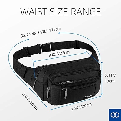 Bum Fashion Fanny Pack Men-Bestand de Taillezak van het Vrouwenwater met 6 Gesnelde Zakken