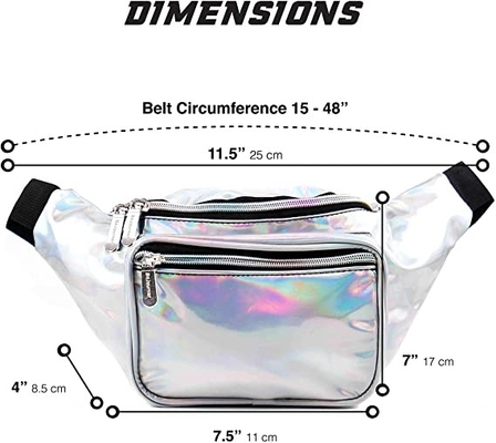 Pu ijlt Bum Bag Waist Pack For-Vrouwenmannen Jonge geitjes Kleine Middelgrote Groot