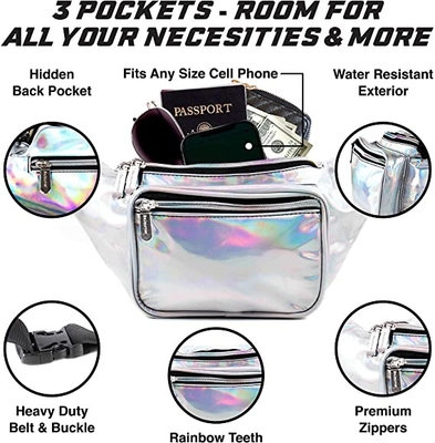 Pu ijlt Bum Bag Waist Pack For-Vrouwenmannen Jonge geitjes Kleine Middelgrote Groot