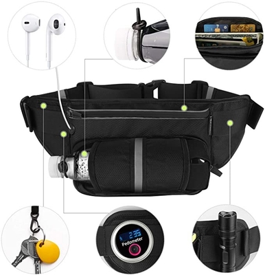 Riem van polyester de Waterdichte Bum Jogging Belt Bag Running met Flessenhouder