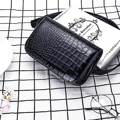 Krokodil Klein Kruis - lichaam Fanny Pack Pu Leather Purses met de Zakken van de Celtelefoon