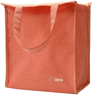 Canvas Zachte Opgeruimde Opvouwbare Koelere Waterdichte Geïsoleerde Volwassen Lunch Tote Bag