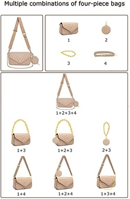 De modieuze Zak van Ontwerpersmall quilted crossbody voor Vrouwen