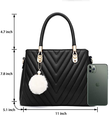 Pu van de leermanier van de de Luxehandtas van Vrouwen Hoogste het Handvatschooltas
