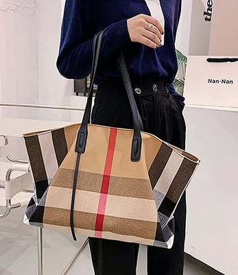 Van de de Luxehandtas van canvasvrouwen Kruis van de Capaciteits Ruime Dames het Grote - lichaamsbeurs