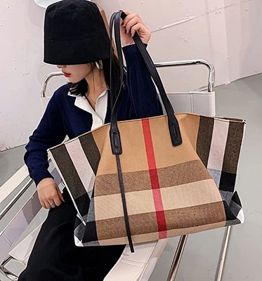 Van de de Luxehandtas van canvasvrouwen Kruis van de Capaciteits Ruime Dames het Grote - lichaamsbeurs